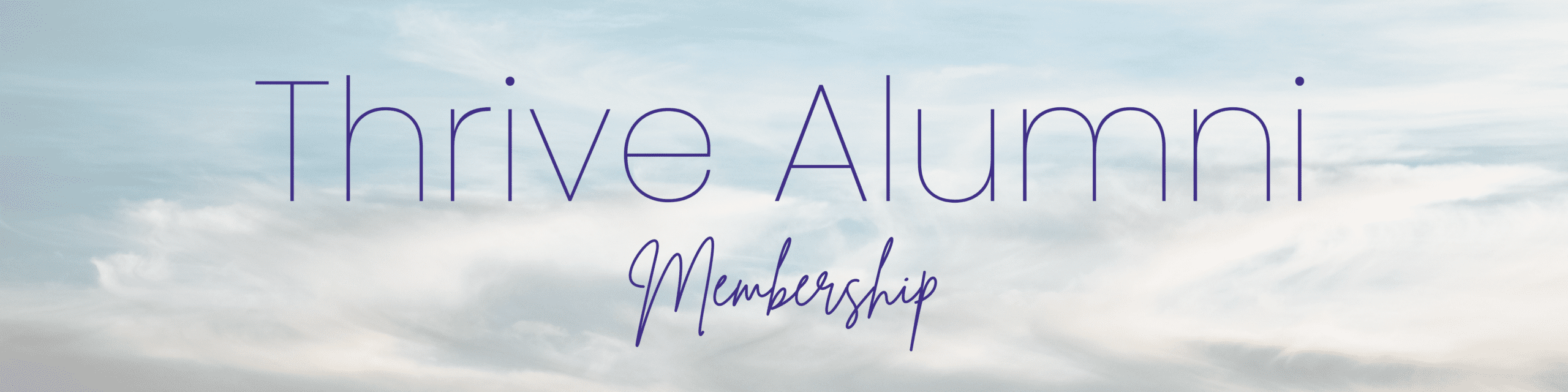 Thrive Alumni Membership